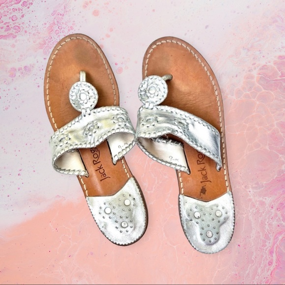 Jack Rogers Shoes - Jack Rogers Silver Sandals